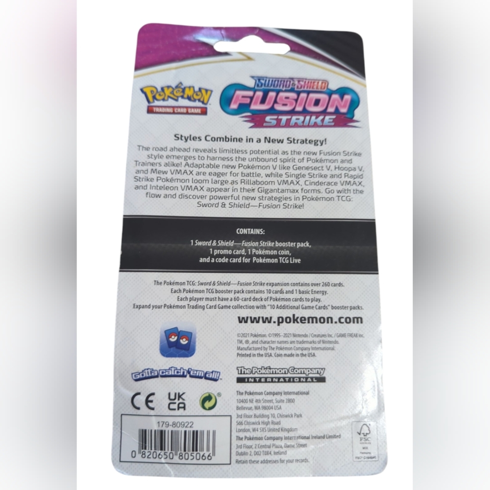 Pokémon Fusion Strike Tepig Card Pack With Dragonite Coin New. - Picture 3 of 3